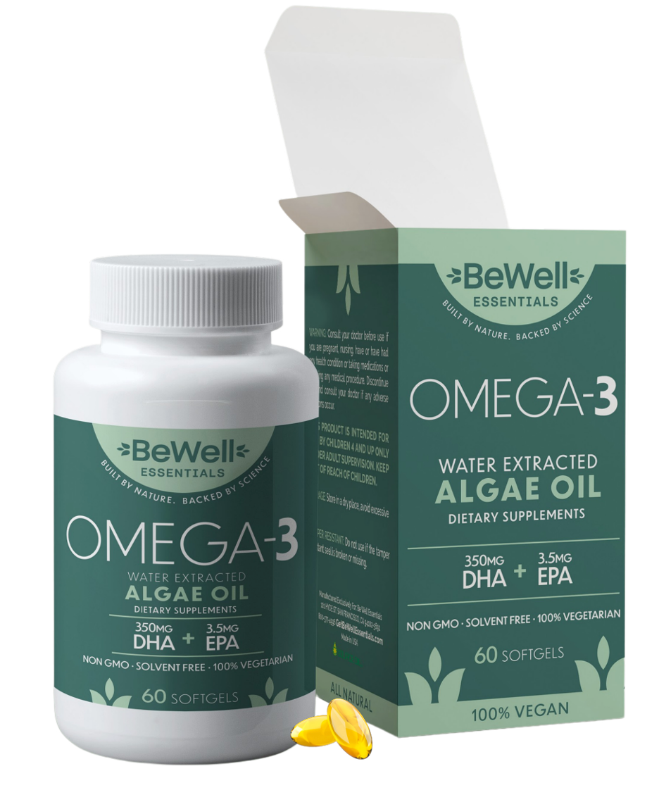 Vegan Omega-3 with Algae Oil – Heart, Brain & Eye Health Support